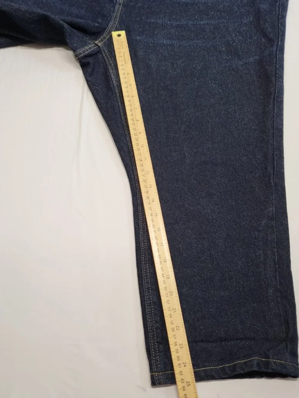 Old Navy Jeans Built in Tough Men 48X25 {Tag48X30) Original Tapered Hems Altered